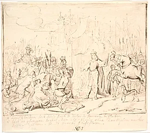 Christian I lader svenskekongen Erik drage til Pommern i 1449 by Jürgen Ovens