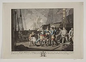 Christian IV i søslaget ved Femern, 1644 by Niels Truslew