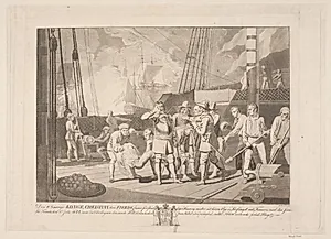 Christian IV i søslaget ved Femern, 1644 by Niels Truslew