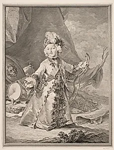 Christian VII som barn by J.M. Preisler