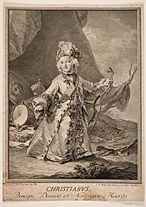 Christian VII som barn by J.M. Preisler