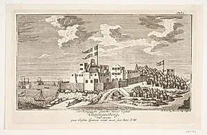 Christiansborg på Guinea-kysten, set fra sydvest