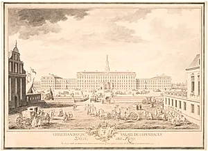 Christiansbourg Palais de Copenhague by Louis Auguste Le Clerc