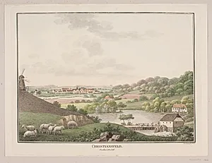 Christiansfeld, fra den østlige side