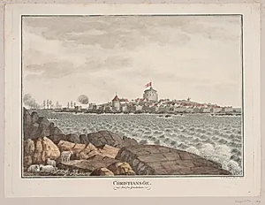 Christiansø. Set fra Græsholmen by Søren L. Lange