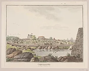 Christiansø. Set fra vestsiden by Søren L. Lange