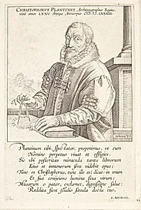 Christophe Plantin by Hendrick Goltzius