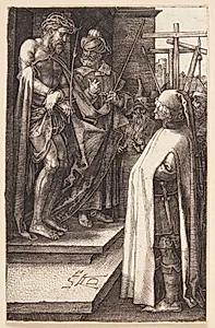 Christus fremstilles for folket by Albrecht Dürer