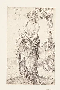 Christus som smertensmand, med bundne håndled by Albrecht Dürer