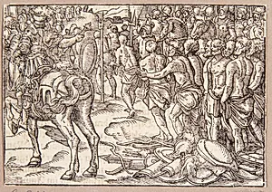 Cincinnatus beordrer aequierne til at passere under åget