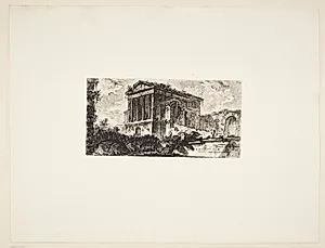 Clitumnus' tempel, beliggende mellem Foligno og Spoleto ... by Giovanni Battista Piranesi
