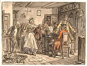 "Collegium politicum" (Den politiske kandestøber) by Wilhelm Marstrand