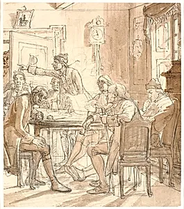 "Collegium politicum" (Den politiske kandestøber) by Wilhelm Marstrand