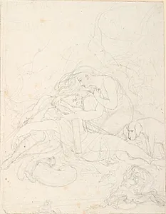 Colma finder sin elskers og sin broders lig by C.G. Kratzenstein Stub