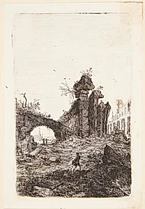 Colosseums ruiner by Bartholomeus Breenbergh