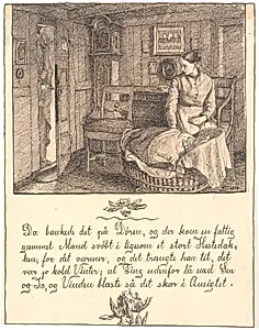 Da bankede det på Døren, og der kom en fattig gammel Mand... by Fritz Syberg