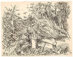 Da løb og fløj han hen over Hegnet... by Fritz Syberg