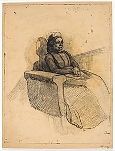 Dame i sofa by Christian Kongstad Petersen