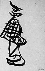 Damen (stående dame set bagfra)