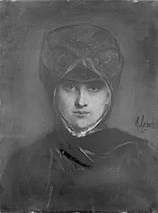Dameportræt (Frau Gregas?) by Franz-Seraph von Lenbach