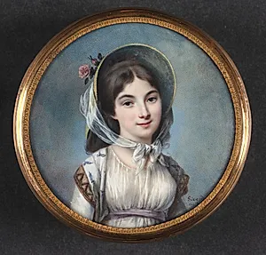Dameportræt by Louis Marie Sicard