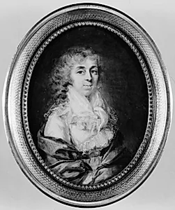 Dameportræt by Charles Henri Vicomte Desfossez