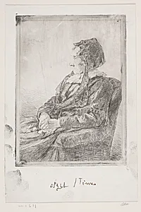 Dameportræt by Carl Bloch