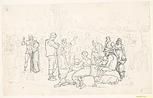 Danmark i Hedenold by Wilhelm Marstrand