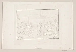 Dans i et osteri by Edvard Sonne
