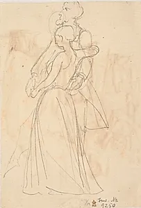 Dansende par by Wilhelm Marstrand