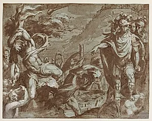 Dansescene by Agostino Melissi