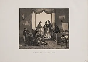 Danske kunstnere i Rom by Adolph Kittendorff