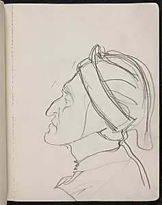 Dante, profil m.h. by J.A. Jerichau (II)