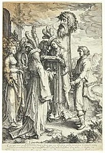 David med Goliats hoved by Jan Saenredam