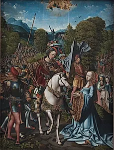 David og Abigael by Jacob Cornelisz van Oostsanen