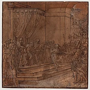 David Spiller harpe for Sauls trone by Camillo Procaccini
