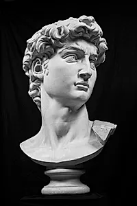 Davids hoved by Michelangelo Buonarroti