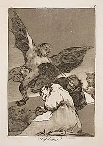 De blæser dem i ørene by Francisco de Goya