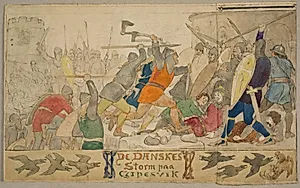 De danskes storm paa Gipesvik by Lorenz Frølich