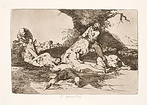 De ekviperer sig (16) by Francisco de Goya