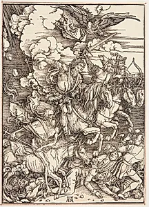 De fire apokalyptiske ryttere by Albrecht Dürer