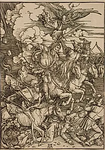De fire apokalyptiske ryttere by Albrecht Dürer