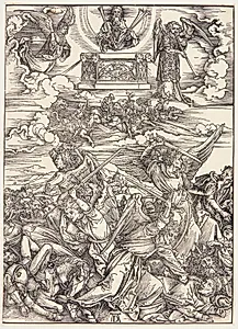 De fire morderengle fra Eufrat by Albrecht Dürer