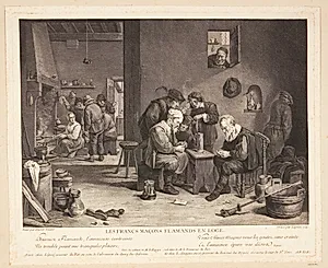 De flamske frimurer (Les Francs Maçons en Loge)