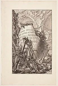 De gamle romeres gravkamre; i Rom og udenfor Rom by Giovanni Battista Piranesi