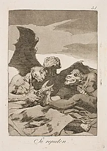 De gør toilette by Francisco de Goya