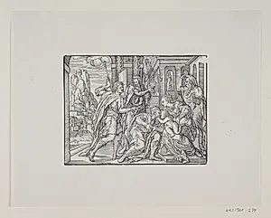 De hellige tre kongers tilbedelse by Melchior Lorck