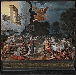 De kloge og de ukloge jomfruer. En Allegori by Hans Ewouts
