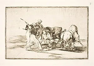 De maurere, som slog sig ned i Spanien og opgav Koranens overtro, tilegnede sig denne kunst at jage og spidde en tyr på sletten by Francisco de Goya
