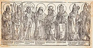 De østrigske skytshelgener by Albrecht Dürer